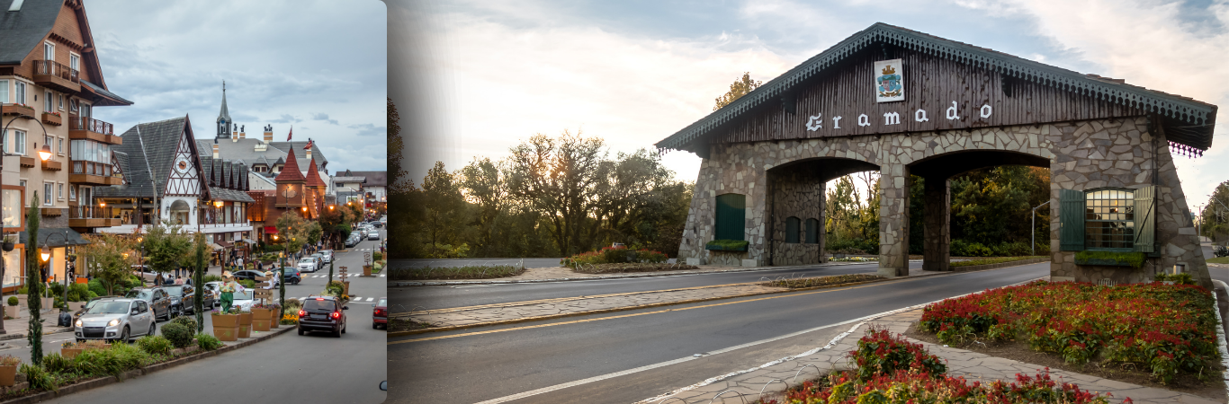 Encantos da Serra Gaúcha - Gramado, Canela e Nova Petrópolis - RS.